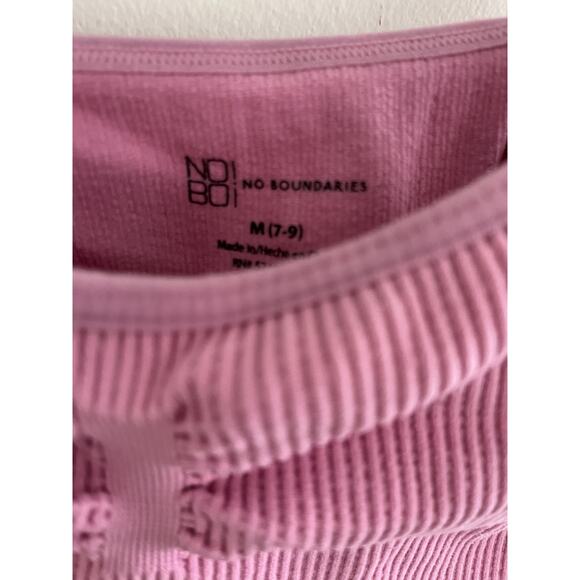 NB No Boundaries Women Junior 7-9 Cami Bra Crop Top Stretch Spaghetti Strap Y2K - Picture 2 of 3